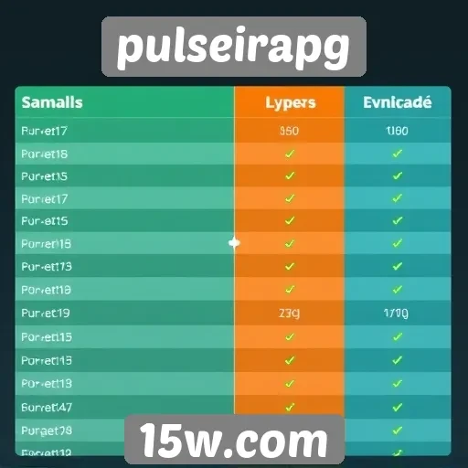 Comparação entre pulseirapg e outros sites de jogos